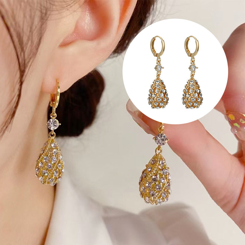 Fashion Diamond Water-Drop Earrings-unitmotor™