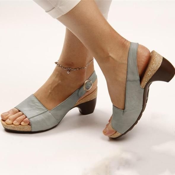 Comfortable Elegant Low Chunky Heel Shoes-unitmotor™