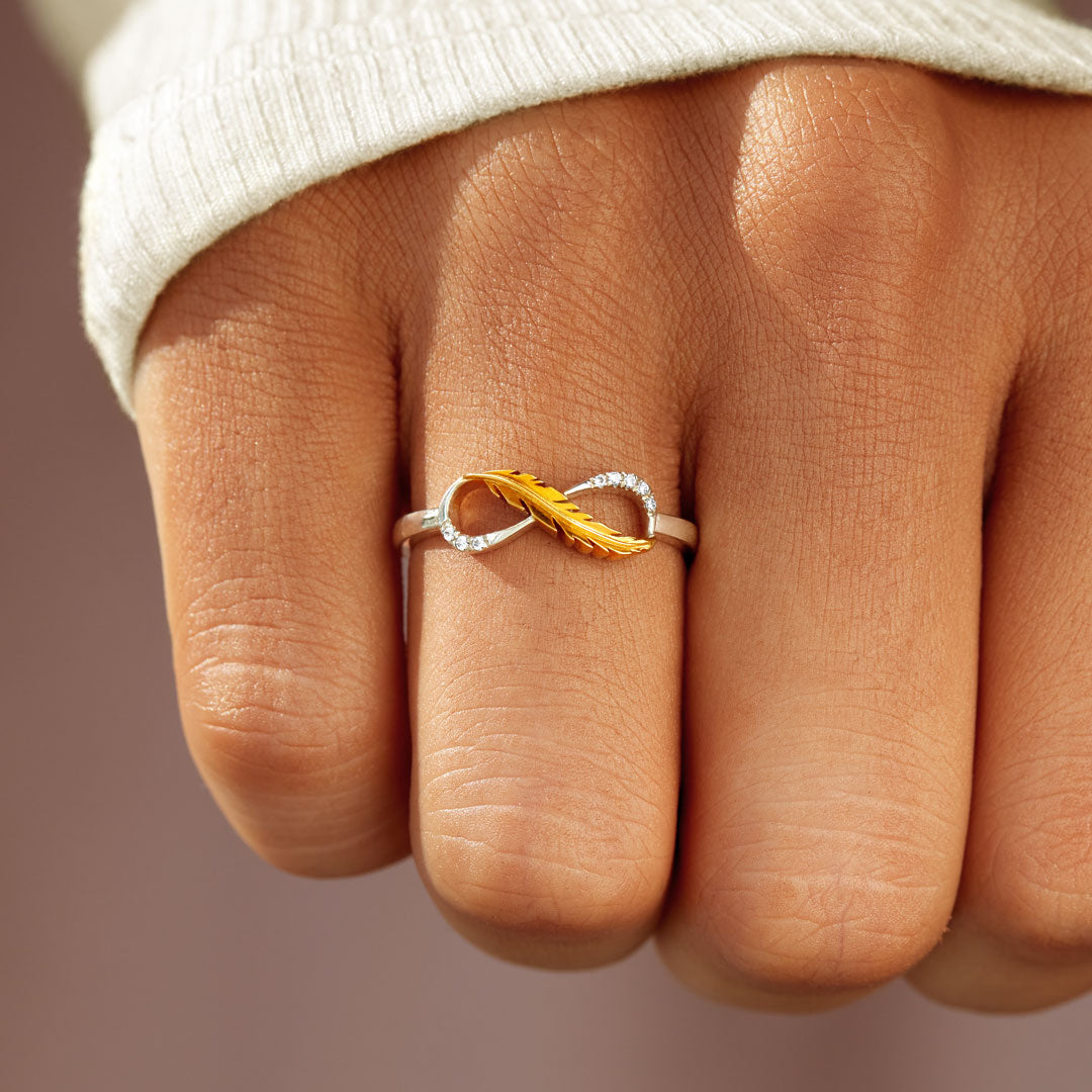 Feather from An Angel Infinity Ring-unitmotor™