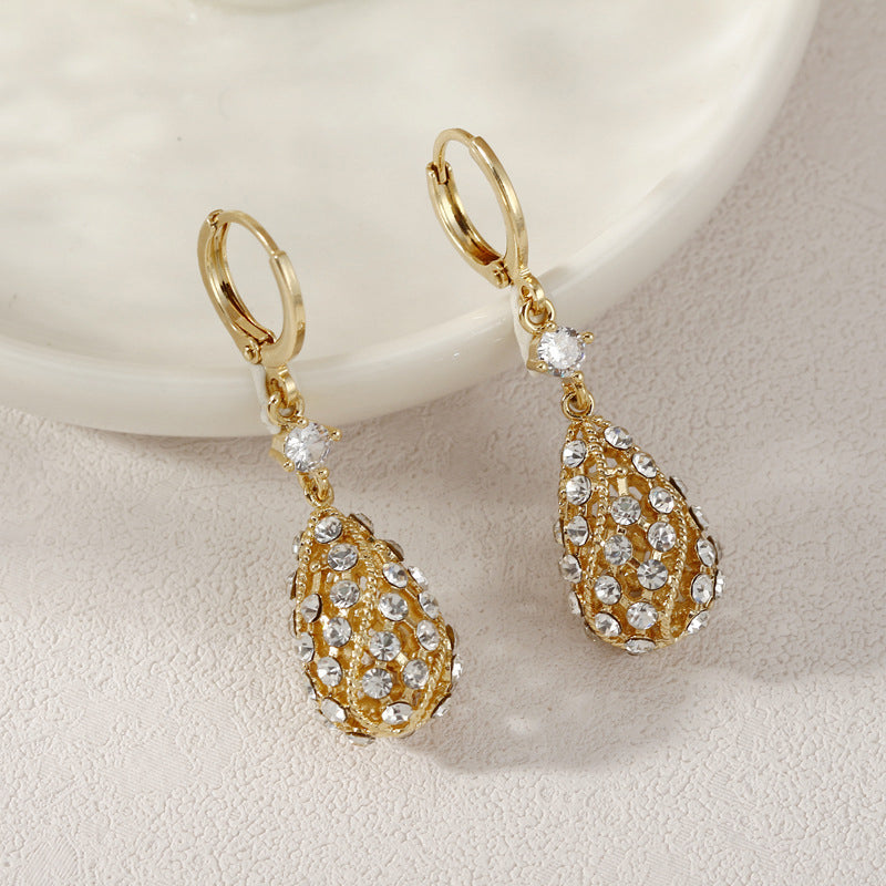 Fashion Diamond Water-Drop Earrings-unitmotor™