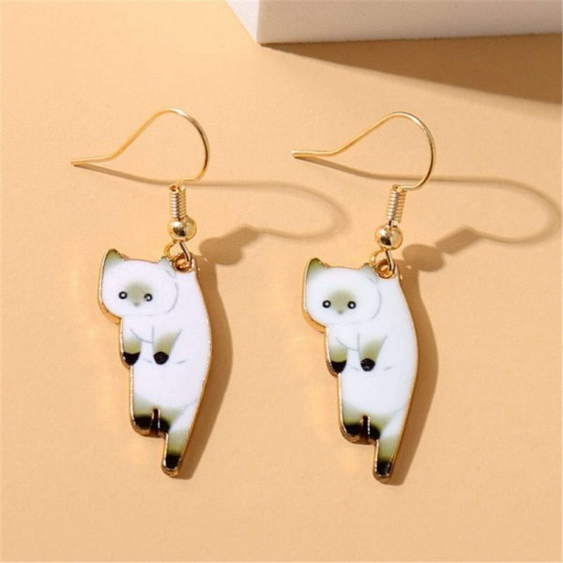 2023 New Funny Small Black Cat Earring for Women Girl Fashion Cute Animal Earrings Fashion Party Jewelry Gifts Wholesale-unitmotor™