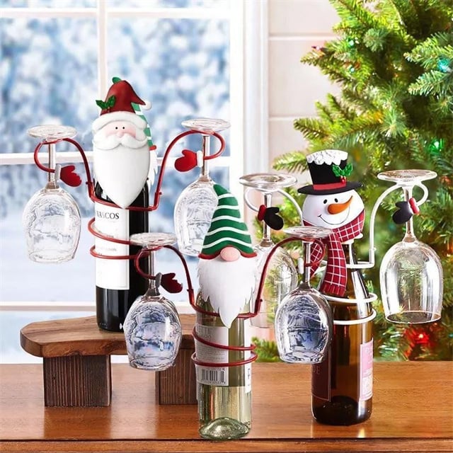 🎅Early Christmas Sale-49% OFF - Holiday Wine Bottle Glass Holders-unitmotor™