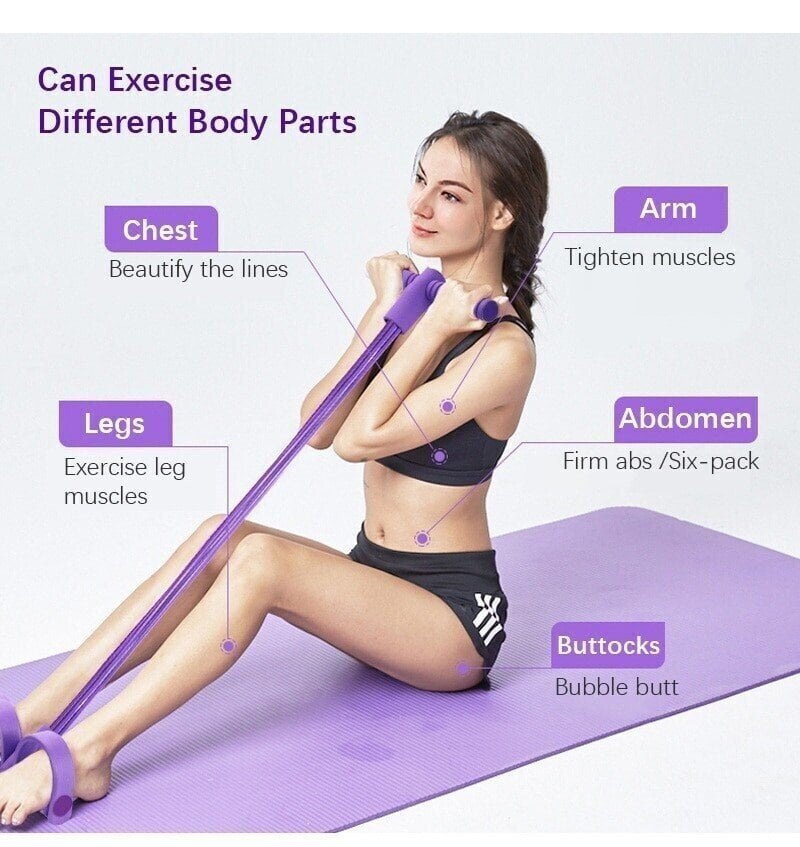 49% OFF🔥32 Fitness Resistance Bands-4 Tube Pedal Ankle Puller-unitmotor™