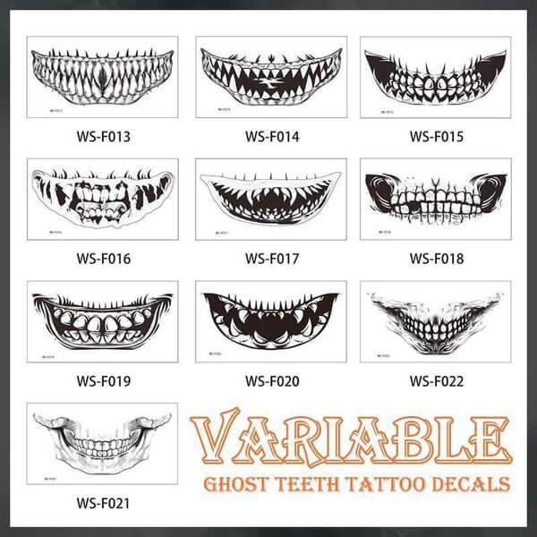 Halloween prank makeup temporary tattoo-unitmotor™