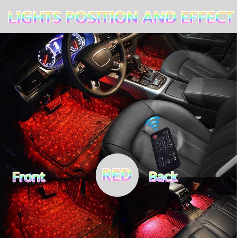 Car Interior Ambient Lights- (Contains 4 light bars)-unitmotor™