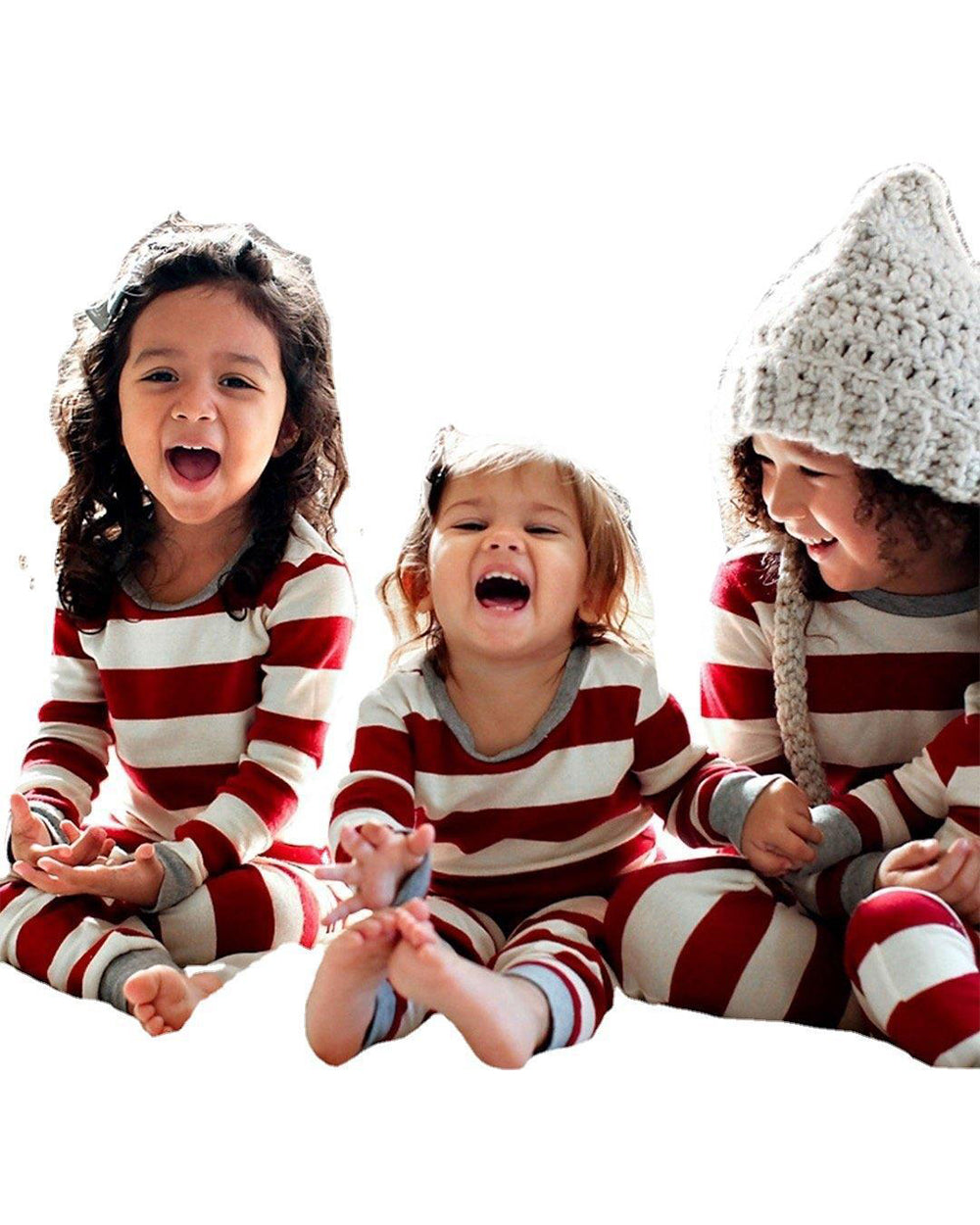 unitmotor™-🎄Christmas Red Striped Family Pajamas