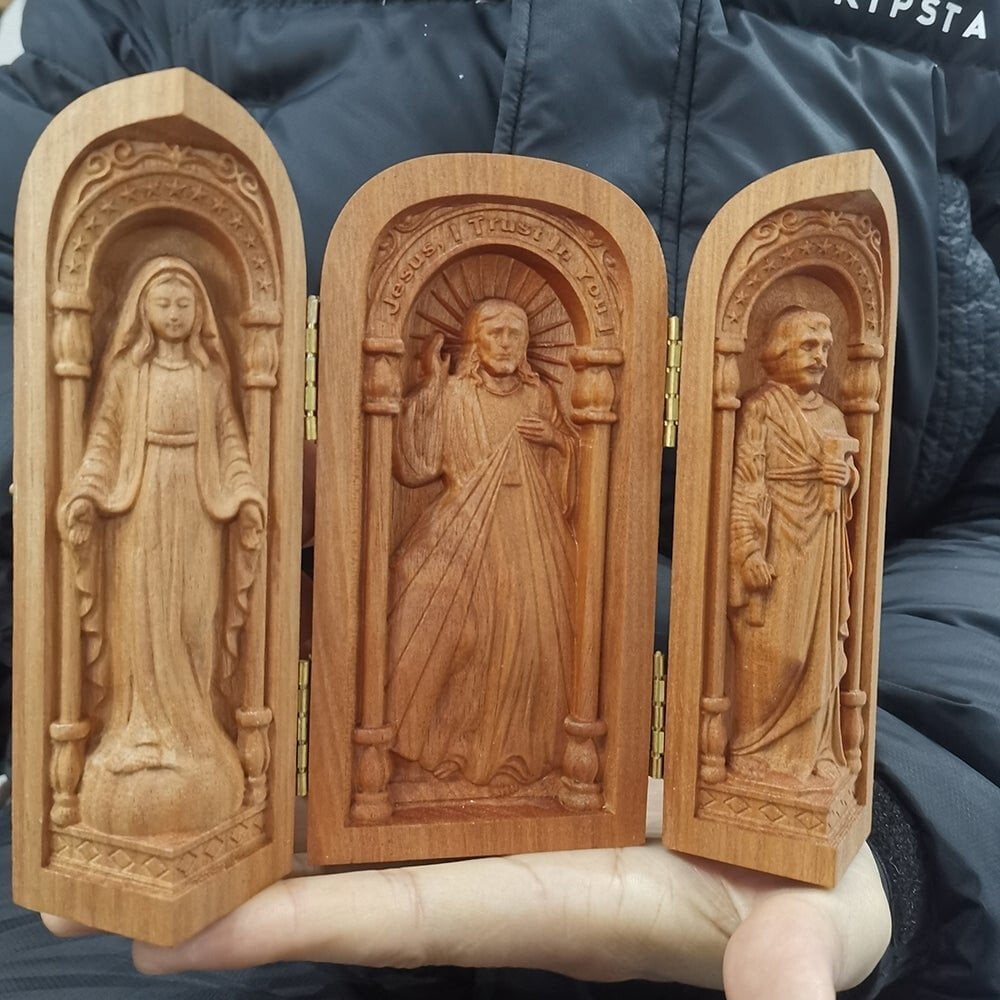 š„HOT SALEš„Hand-carved Portable Church - Mini Christian Altar-unitmotorā¢