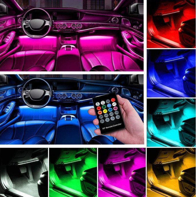 Car Interior Ambient Lights- (Contains 4 light bars)-unitmotor™