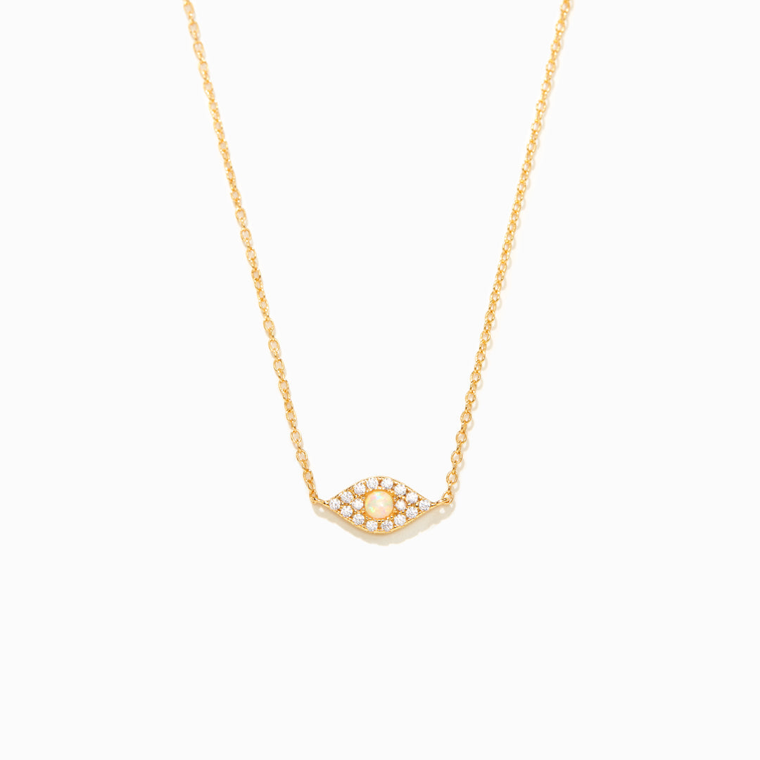 Opal Gold Evil Eye Necklace-unitmotor™