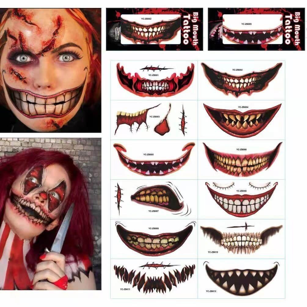 Halloween prank makeup temporary tattoo-unitmotor™