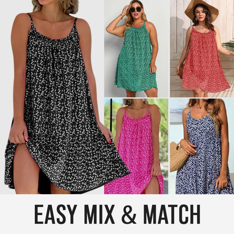 Floral Printed Camisole Dress-Buy 3 Free Shipping-unitmotor™
