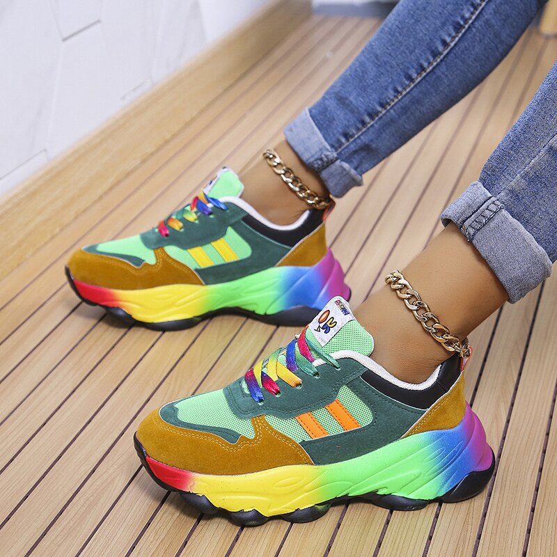 (CHRISTMAS SALE) | Comfortable & Stylish Rainbow Sneakers-unitmotor™
