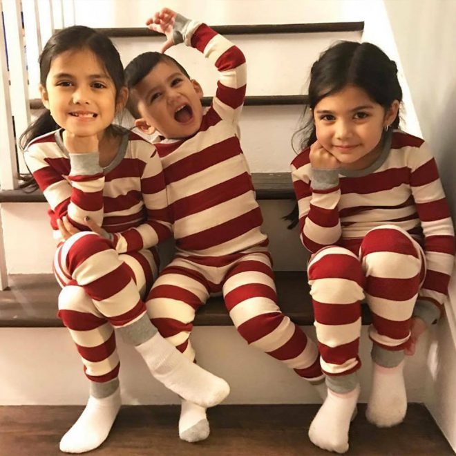 unitmotor™-🎄Christmas Red Striped Family Pajamas