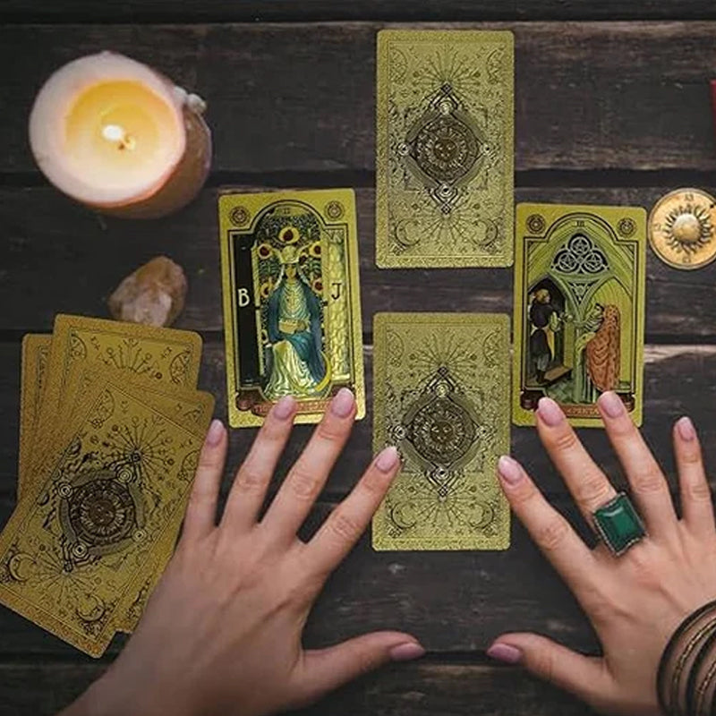 Explore the Mystical World of Tarot Gold Foil Tarot-unitmotor™