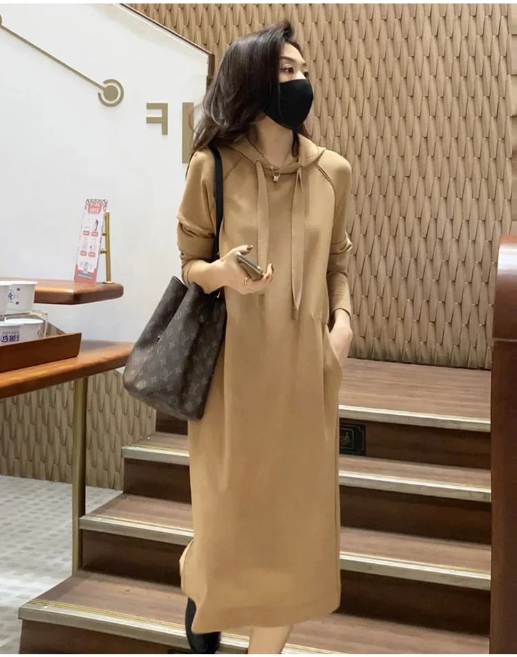 Hoodie loose slimming dress———✨(Buy 2 free shipping)✨-unitmotor™