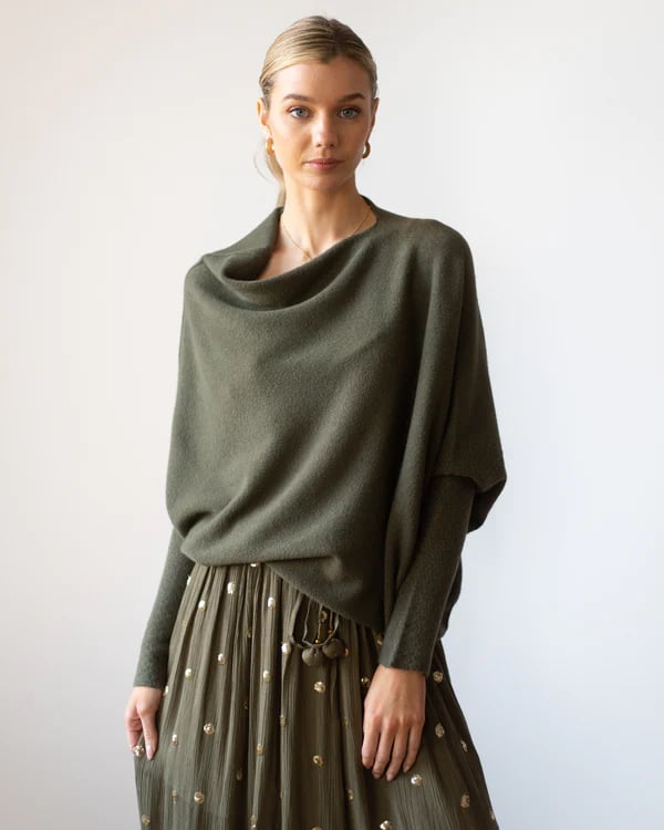 Asymmetric Draped Jumper (Buy 2 Free Shipping)-unitmotor™