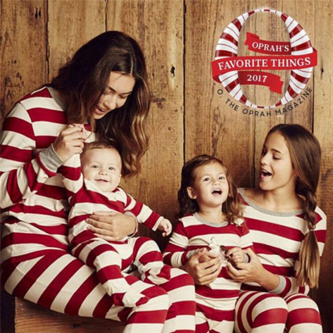 unitmotor™-🎄Christmas Red Striped Family Pajamas
