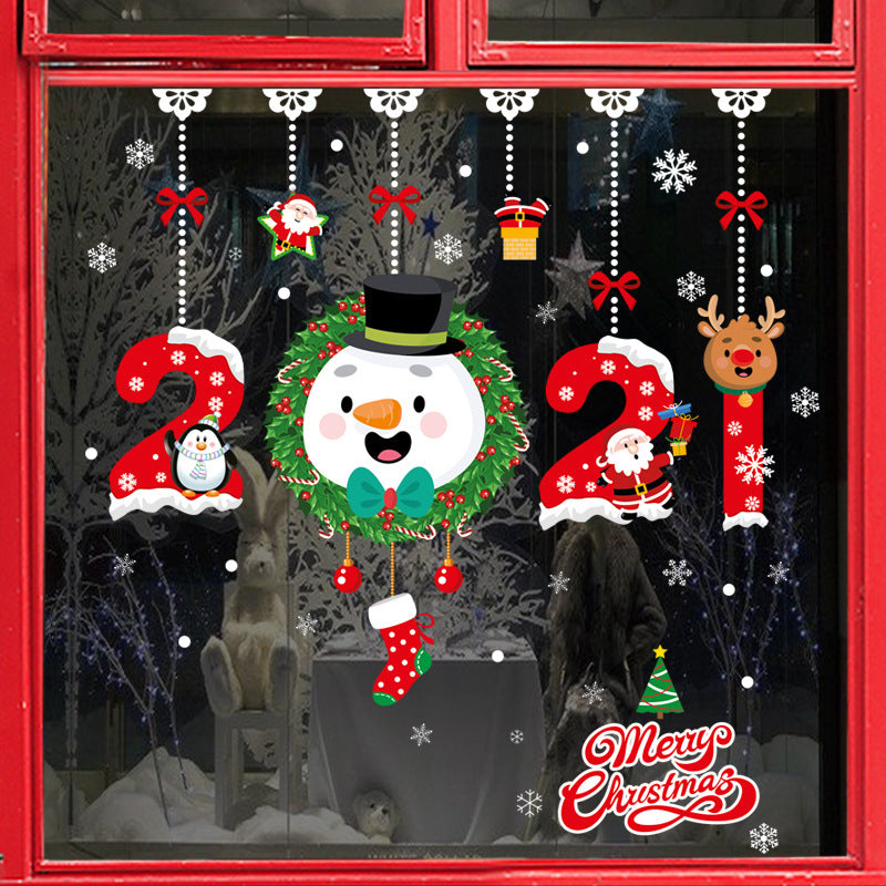 unitmotor™-Christmas Stickers Decor Glue-free Electrostatic Stickers