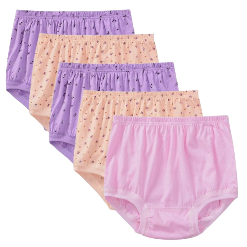 High-Waist Ladies Cotton Panties Plus Sizes💥5pcs Only $24.98 Today🔥-unitmotor™