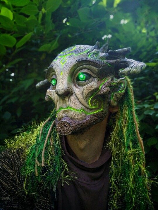 Green Man Forest Spirit Mask Costume Accessories Masks-unitmotor™