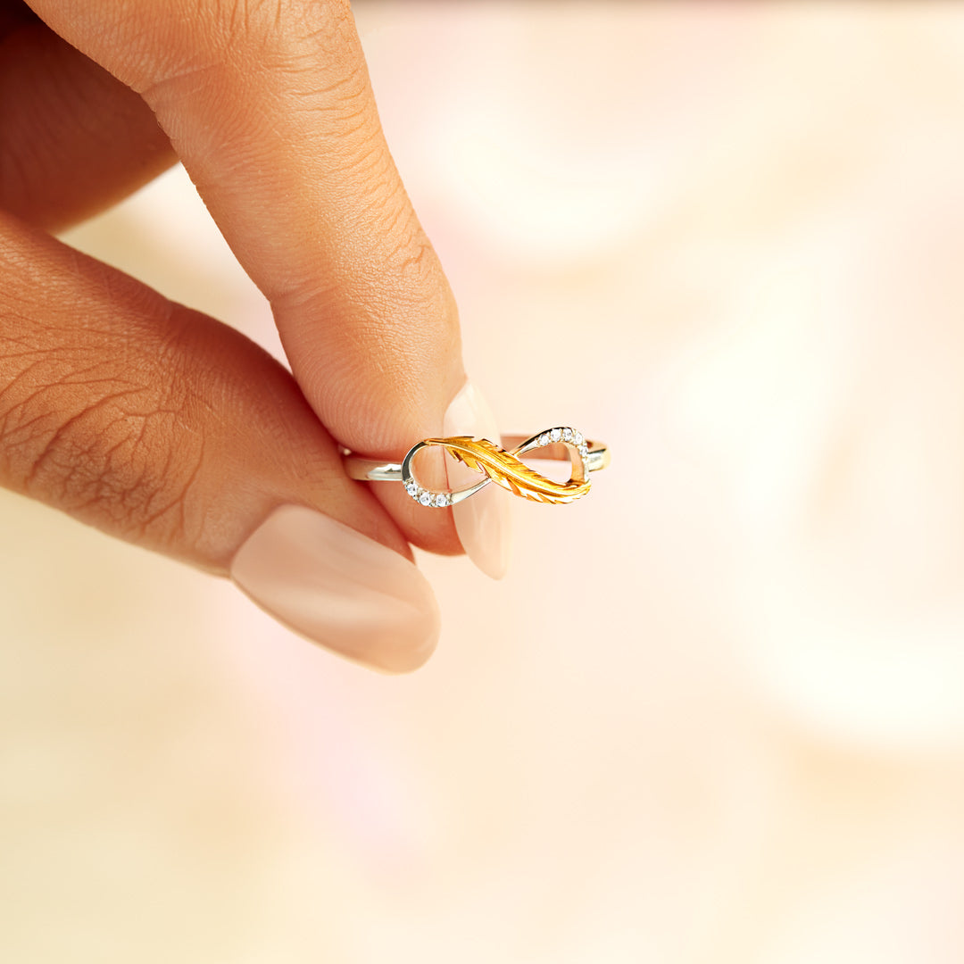 Feather from An Angel Infinity Ring-unitmotor™