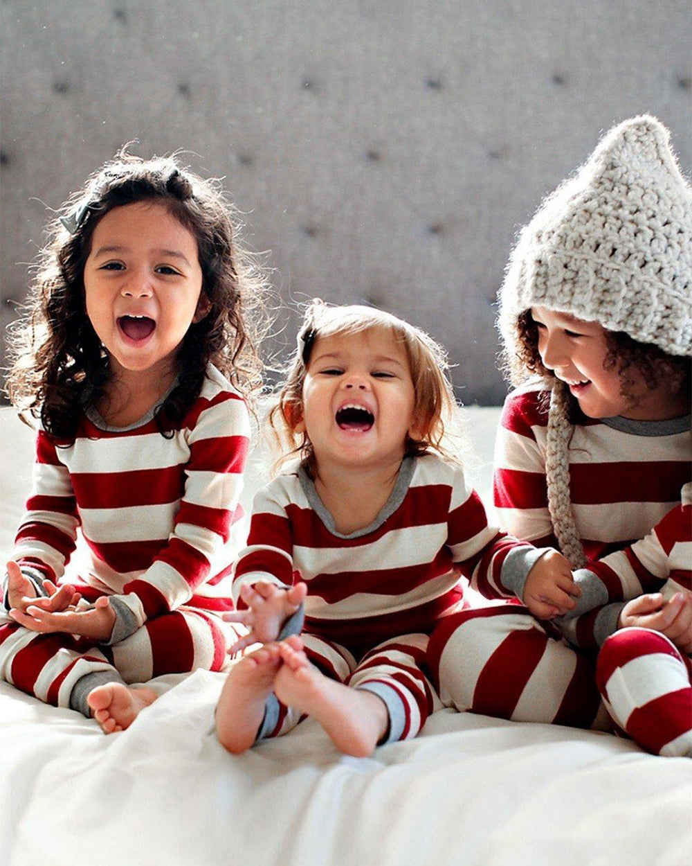 unitmotor™-🎄Christmas Red Striped Family Pajamas