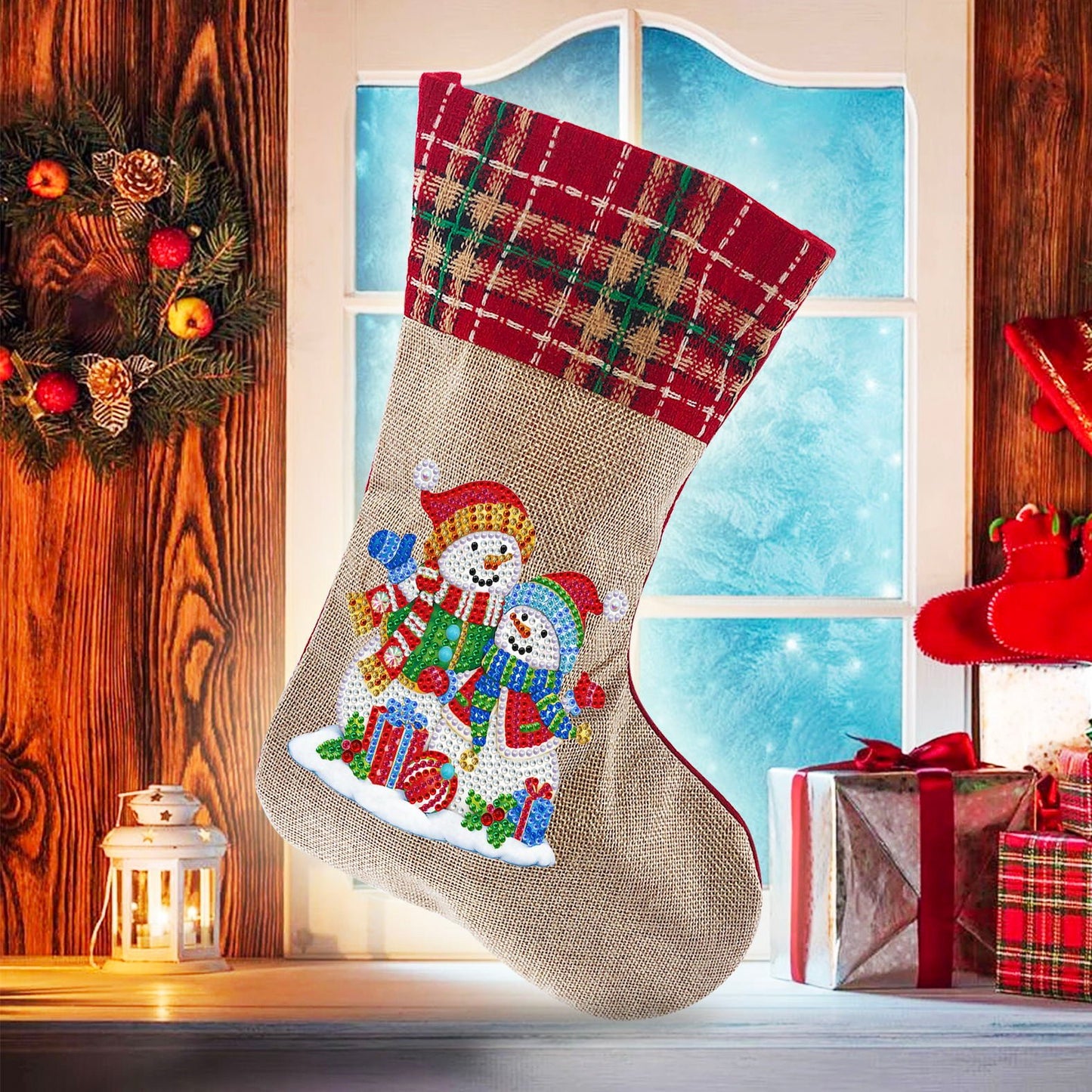 unitmotor™-(🎁🔥HOT SALE - 49% OFF) 5D Diamond Painting Xmas Rhinestone Sock Embroidery Mosaic Gift Bag