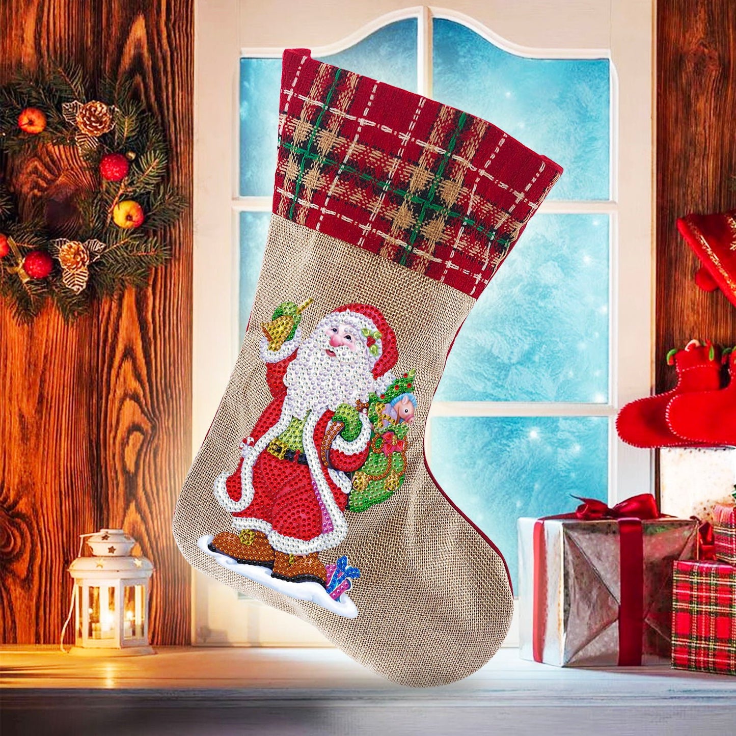unitmotor™-(🎁🔥HOT SALE - 49% OFF) 5D Diamond Painting Xmas Rhinestone Sock Embroidery Mosaic Gift Bag