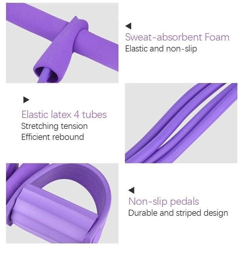 49% OFF🔥32 Fitness Resistance Bands-4 Tube Pedal Ankle Puller-unitmotor™