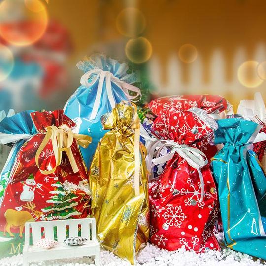 (CHRISTMAS SALE NOW-48% OFF)Drawstring Christmas Gift Bags-unitmotor™