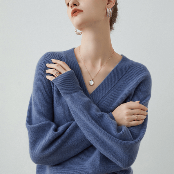 🔥WOMEN'S V-NECK CASHMERE SWEATER-unitmotor™