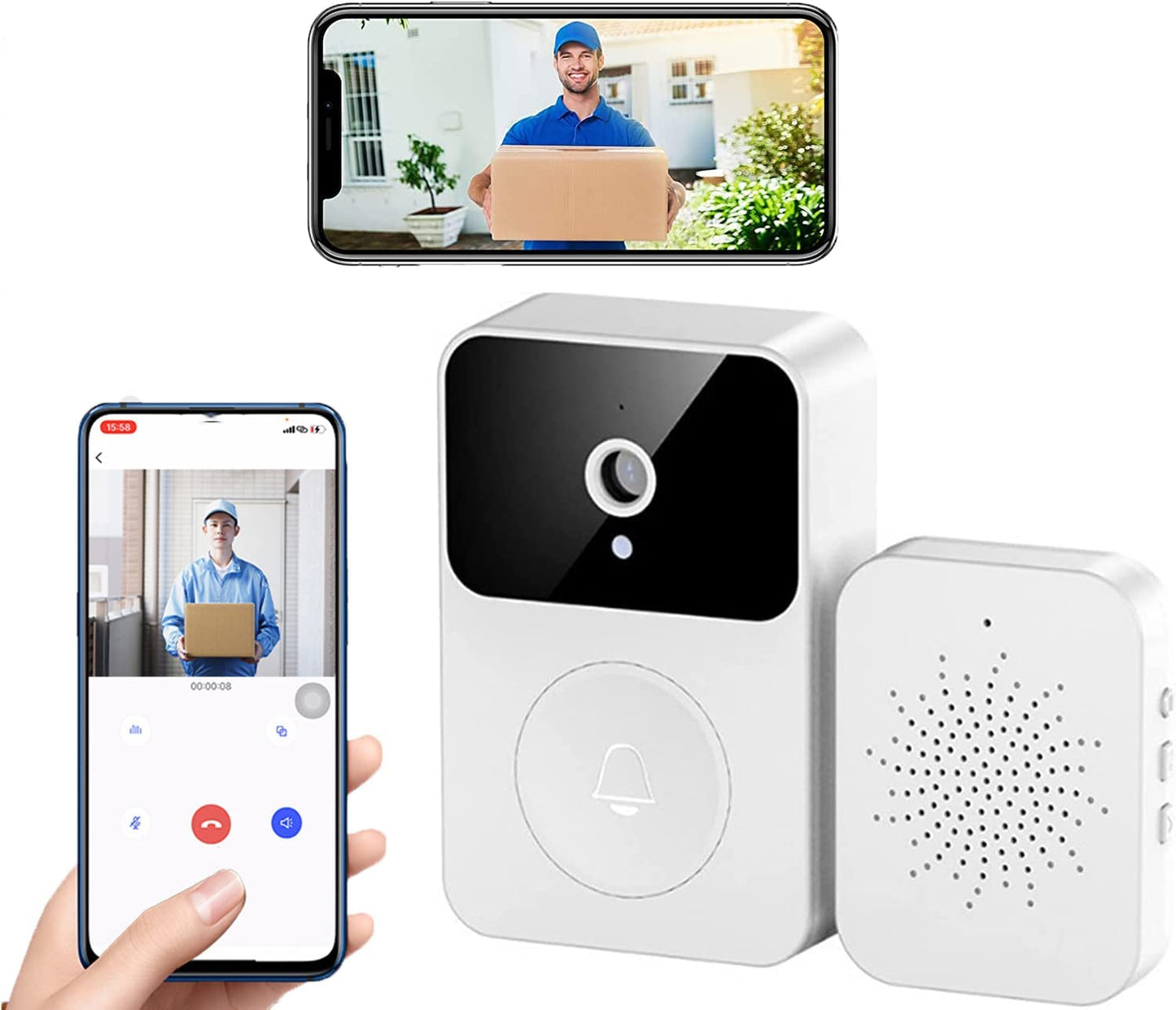 Wireless Video Doorbell With Camera-unitmotor™