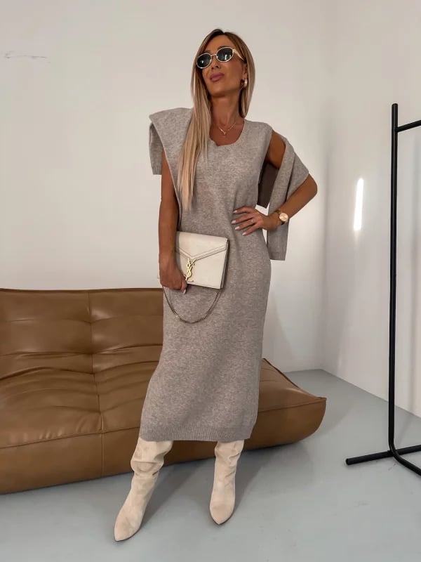 🔥Buy 2 Free Shipping🔥Dress and Turtle Neck Sweater Set-unitmotor™