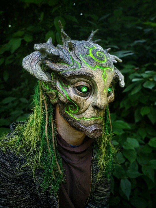 Green Man Forest Spirit Mask Costume Accessories Masks-unitmotor™