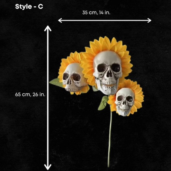 unitmotor™-HALLOWEEN DECOR SKULL SUNFLOWERS🌻BUY 3 FREE SHIPPING