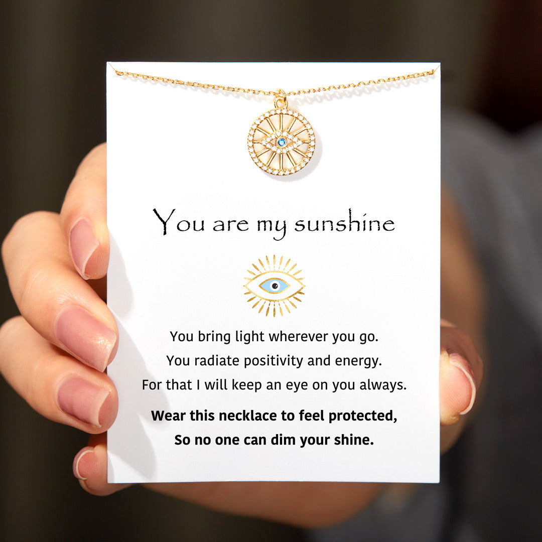 You Are My Sunshine Evil Eye Necklace-unitmotor™