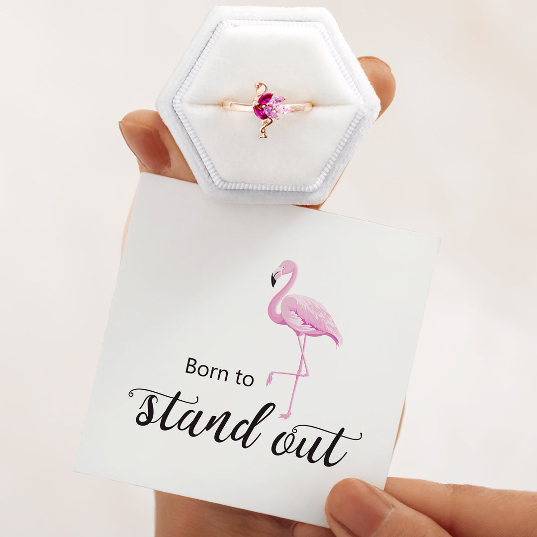 Born To Stand Out Flamingo Ring-unitmotor™