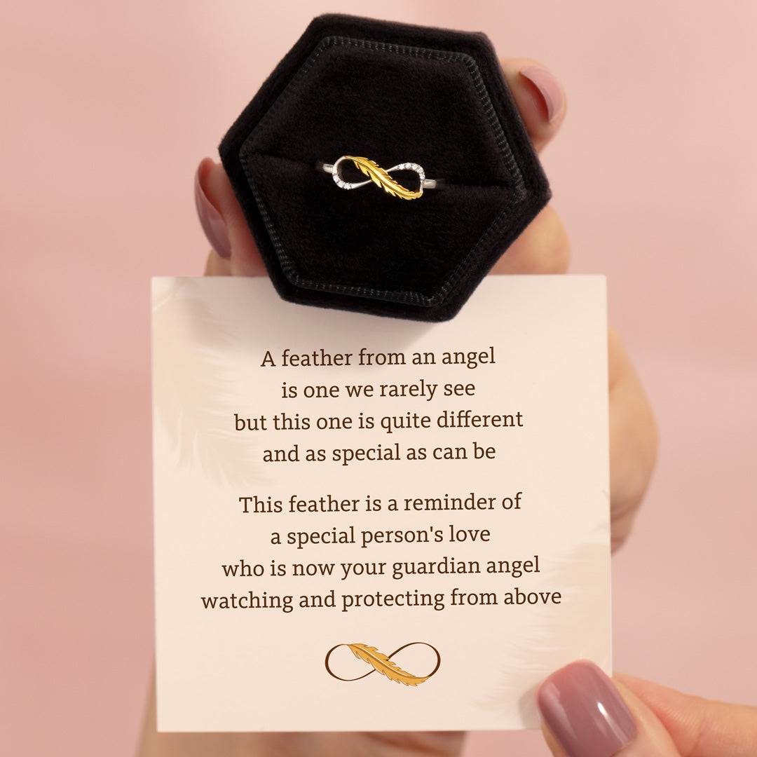 Feather from An Angel Infinity Ring-unitmotor™