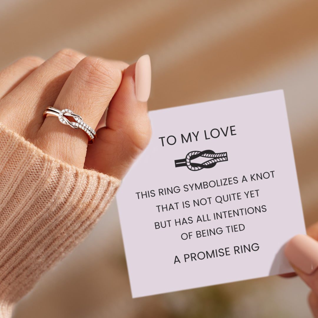 Infinity Love Knot Promise Ring-unitmotor™