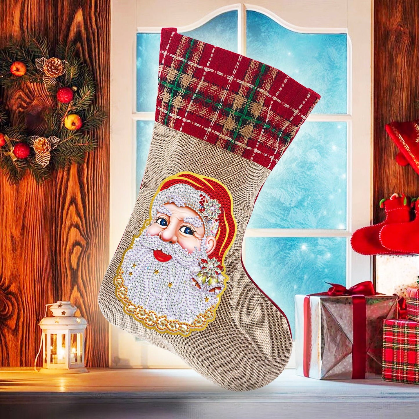 unitmotor™-(🎁🔥HOT SALE - 49% OFF) 5D Diamond Painting Xmas Rhinestone Sock Embroidery Mosaic Gift Bag