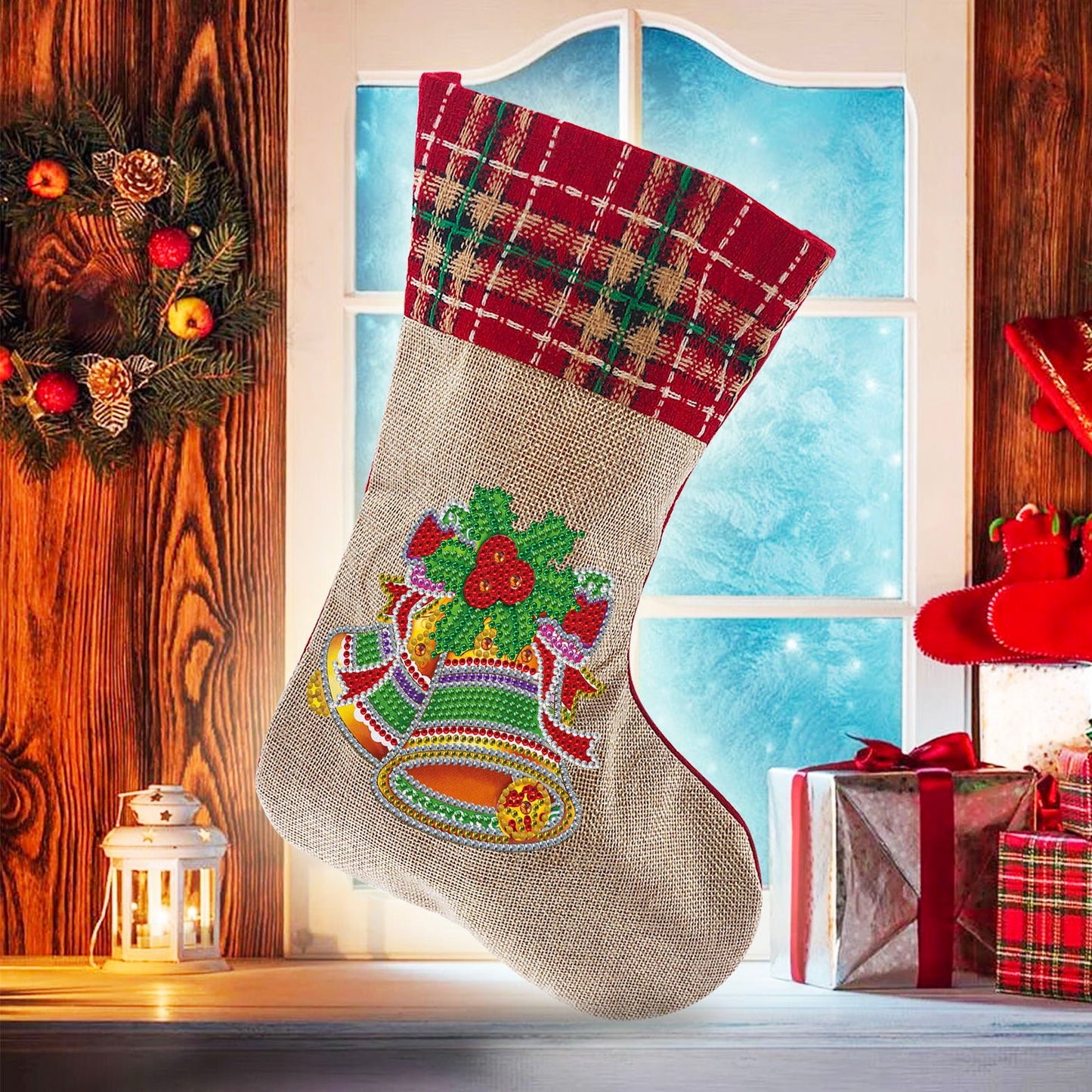 unitmotor™-(🎁🔥HOT SALE - 49% OFF) 5D Diamond Painting Xmas Rhinestone Sock Embroidery Mosaic Gift Bag