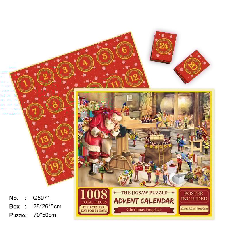 🎄Christmas Advent Calendar Jigsaw Puzzle 🧩-unitmotor™