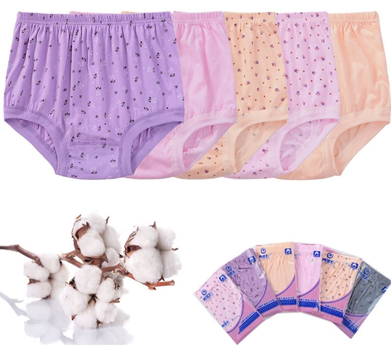 High-Waist Ladies Cotton Panties Plus Sizes💥5pcs Only $24.98 Today🔥-unitmotor™