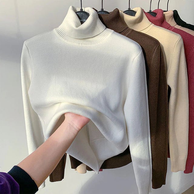 🎅New Year Sales 50% OFF🎁Winter Fleece Thick Knitted Bottoming Shirt-unitmotor™