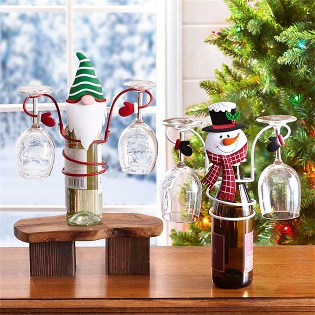 🎅Early Christmas Sale-49% OFF - Holiday Wine Bottle Glass Holders-unitmotor™
