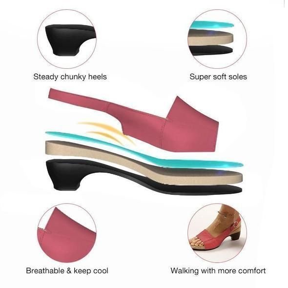 Comfortable Elegant Low Chunky Heel Shoes-unitmotor™