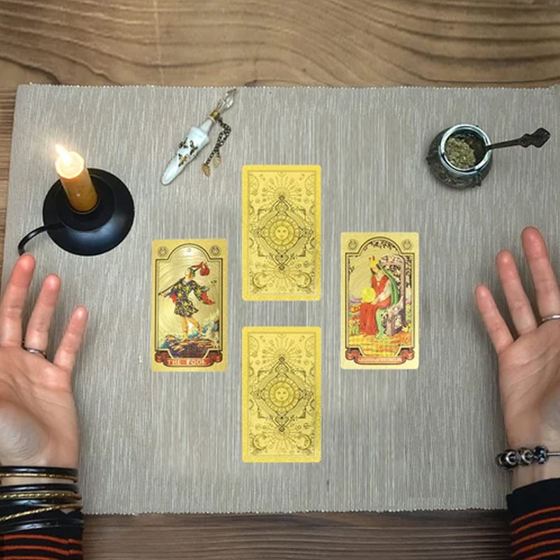 Explore the Mystical World of Tarot Gold Foil Tarot-unitmotor™