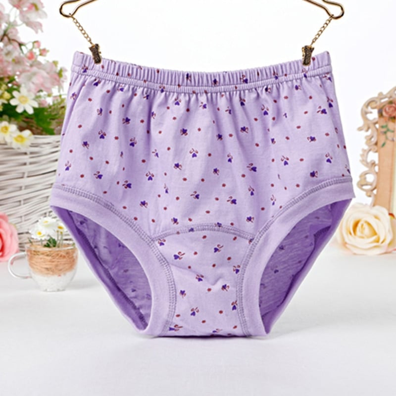 High-Waist Ladies Cotton Panties Plus Sizes💥5pcs Only $24.98 Today🔥-unitmotor™
