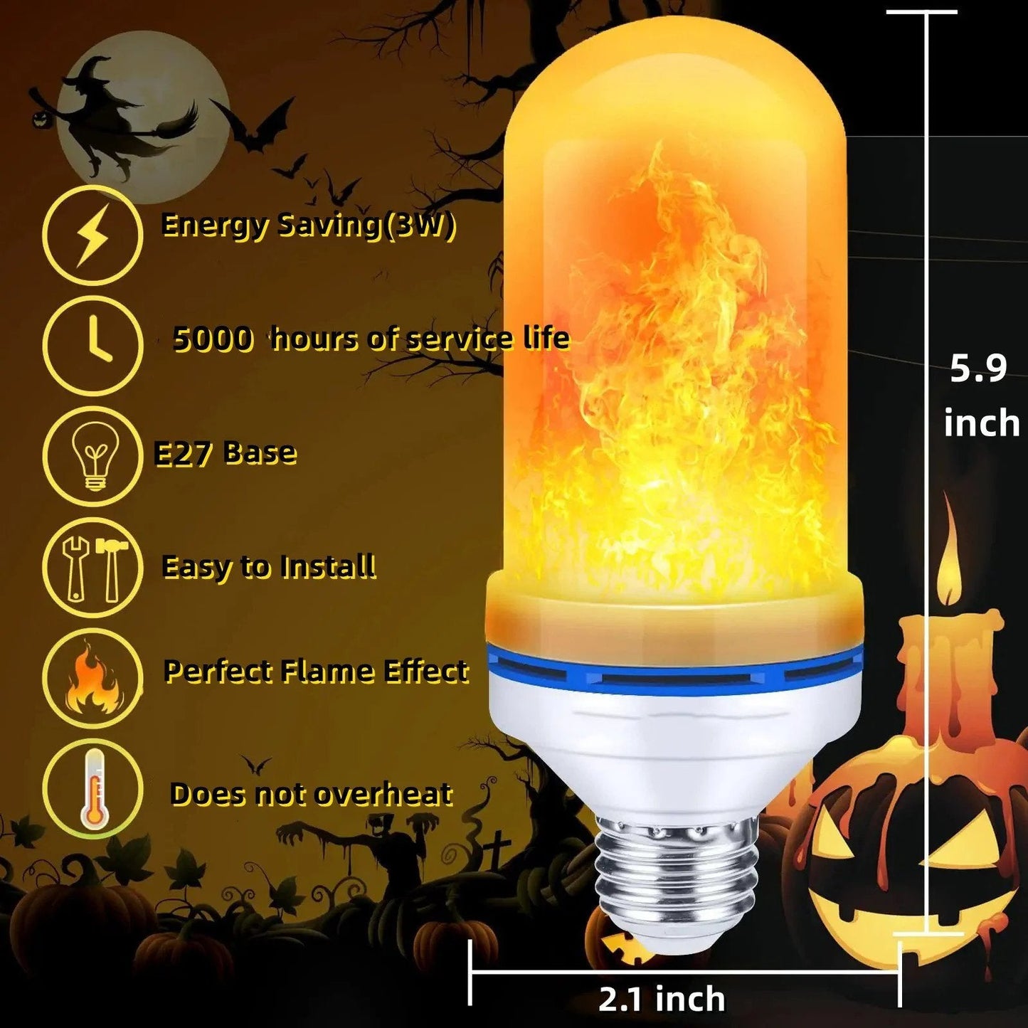 HOT SALE 2023 UPGRADE LED FLAME LIGHT BULB-unitmotor™