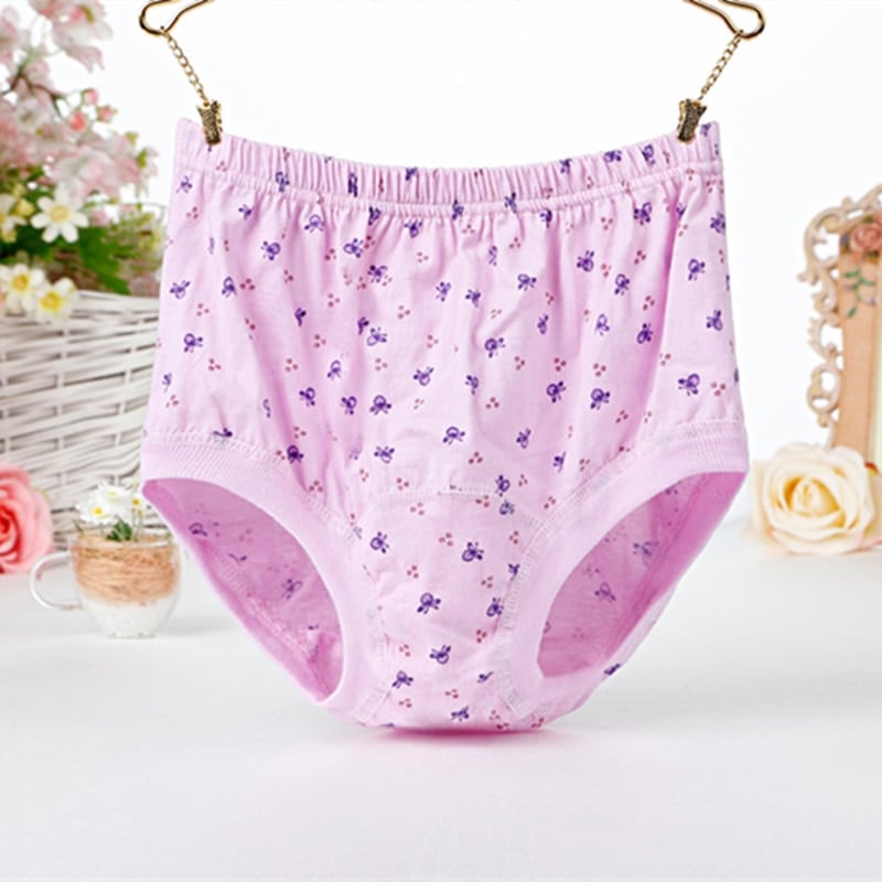 High-Waist Ladies Cotton Panties Plus Sizes💥5pcs Only $24.98 Today🔥-unitmotor™